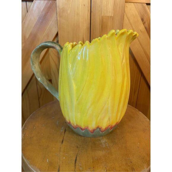 Vintage Rommel Nueva for Saparna sunflower pitcher (8867) Read  - Picture 1 of 8